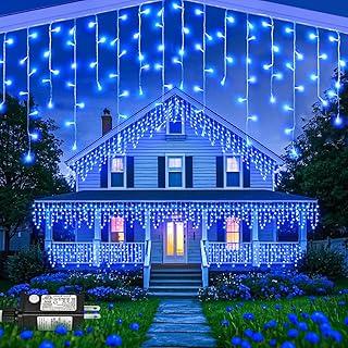 Holiday Christmas lights wrapping a home and landscaping in St. Cloud Florida at twilight - Christmas light installation across Osceola County by Osceola County Lighting Pros